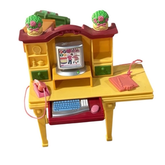 Fisher Price Loving Family Dollhouse Computer Office Set